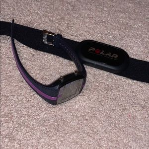 polar watch and workout band for arm